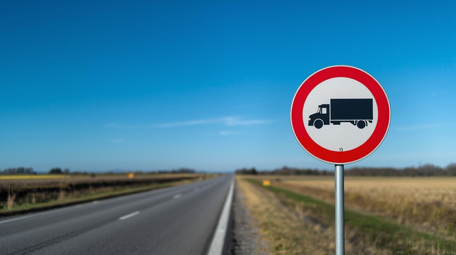 Verkehrsschilder für Wohnmobil- und Wohnwagenfahrer